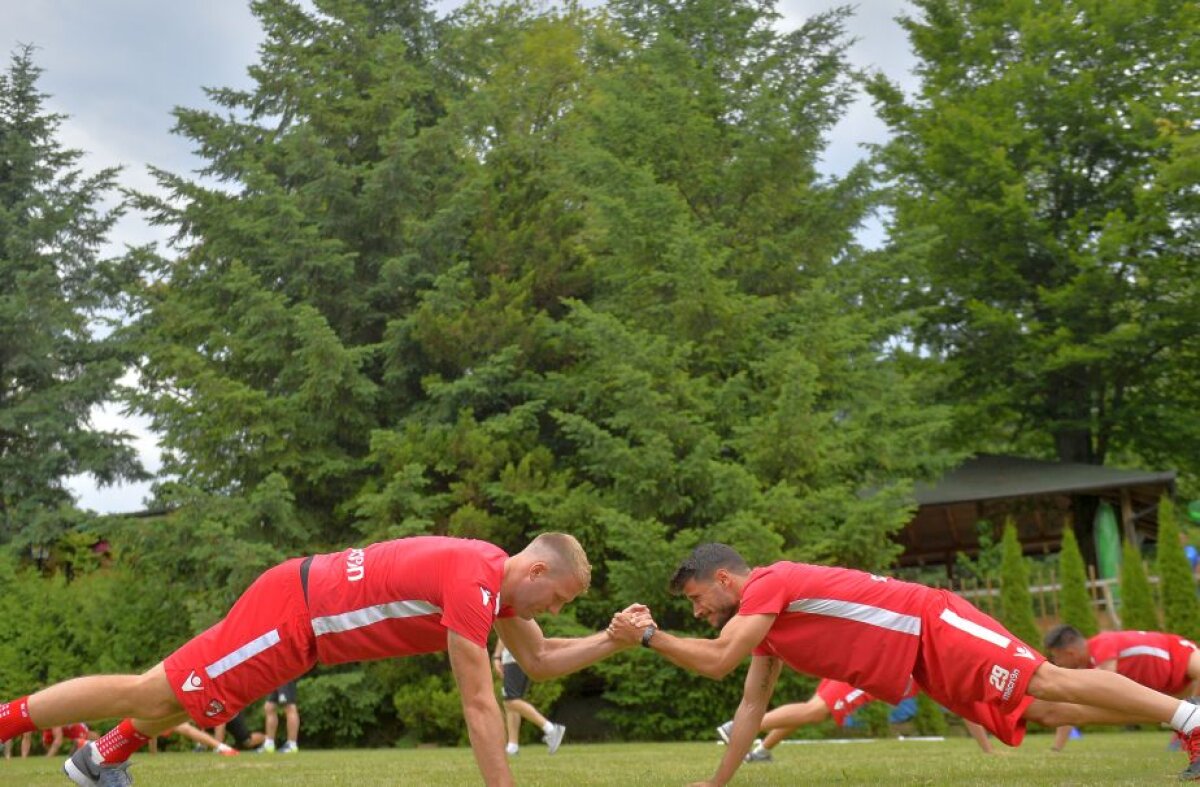 FOTO + VIDEO Corespondență din Slovenia » Circuit de forță la antrenamentul lui Dinamo » Jucătorii s-au motivat exemplar: "Îmi vine să rup coarda asta!" :)