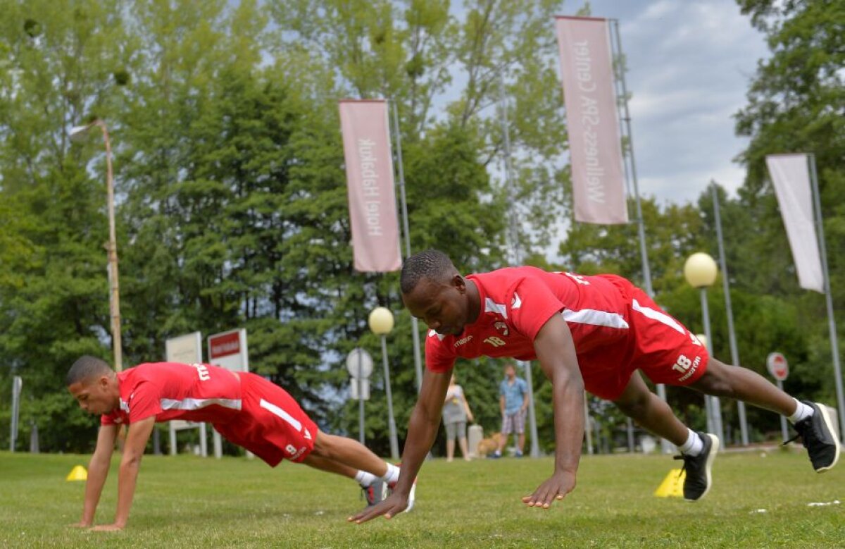 FOTO + VIDEO Corespondență din Slovenia » Circuit de forță la antrenamentul lui Dinamo » Jucătorii s-au motivat exemplar: "Îmi vine să rup coarda asta!" :)