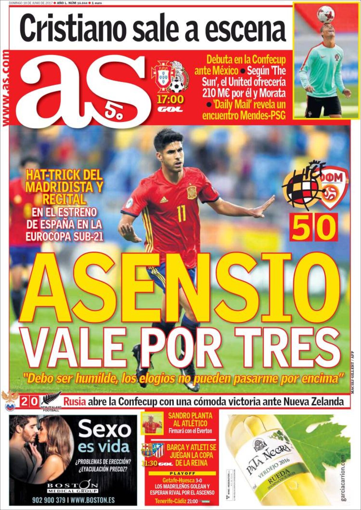 Ce scriu azi ziarele de sport din lume (18 iunie 2017)