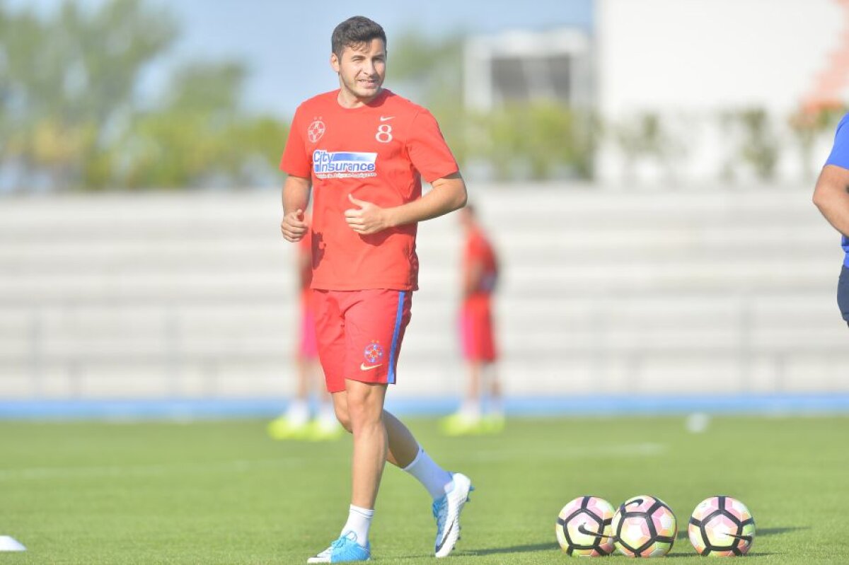 GALERIE FOTO Emoții risipite! "Bizonul" a revenit la antrenamentul FCSB-ului » De ce lipsește Dică două zile din cantonament 