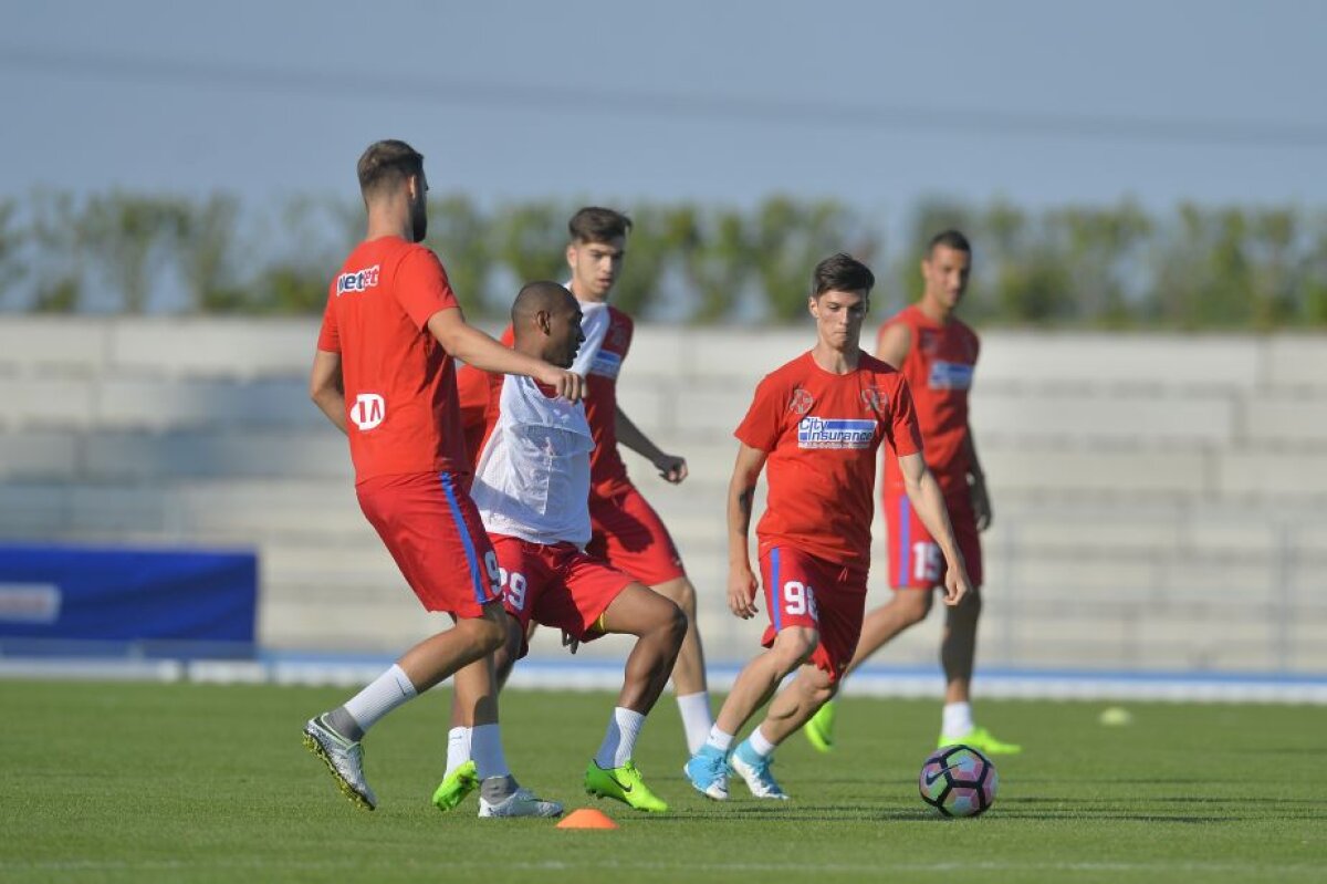 GALERIE FOTO Emoții risipite! "Bizonul" a revenit la antrenamentul FCSB-ului » De ce lipsește Dică două zile din cantonament 