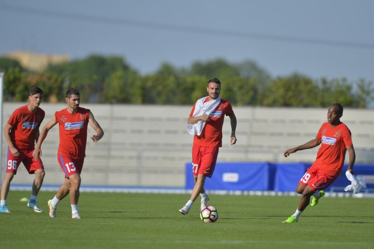 GALERIE FOTO Emoții risipite! "Bizonul" a revenit la antrenamentul FCSB-ului » De ce lipsește Dică două zile din cantonament 