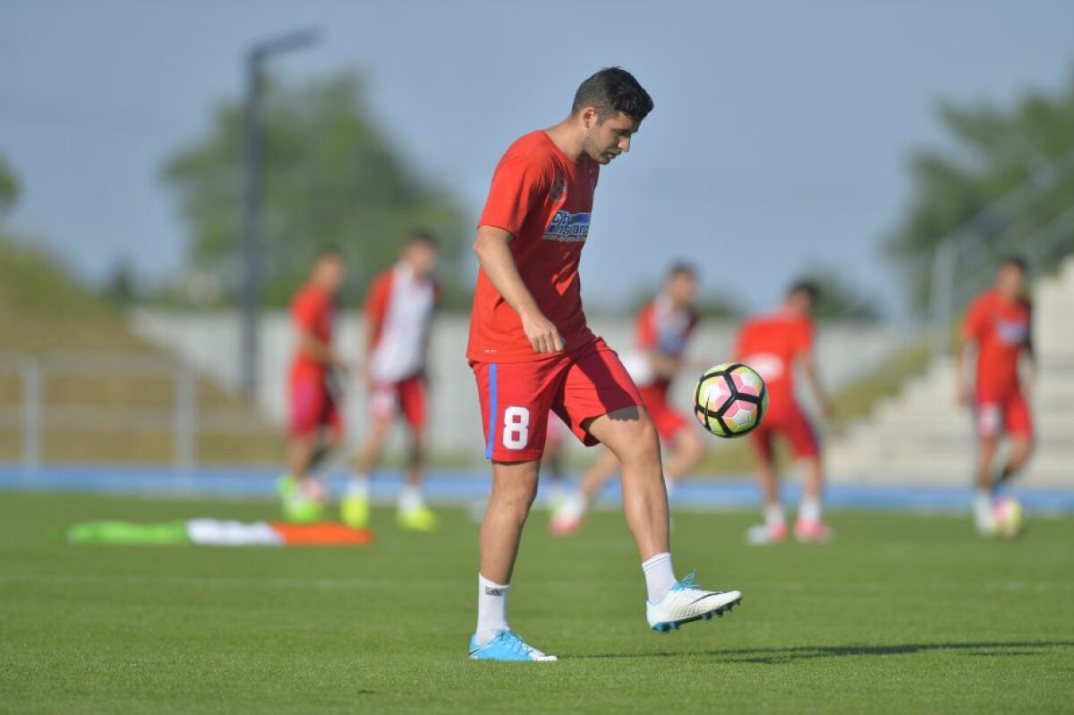 GALERIE FOTO Emoții risipite! "Bizonul" a revenit la antrenamentul FCSB-ului » De ce lipsește Dică două zile din cantonament 