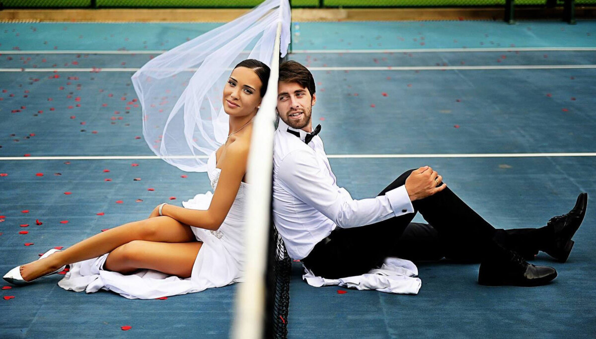 FOTO Secretul lui Basilașvili » Nu a câștigat niciun turneu, dar e invidiat pentru soția lui cea sexy