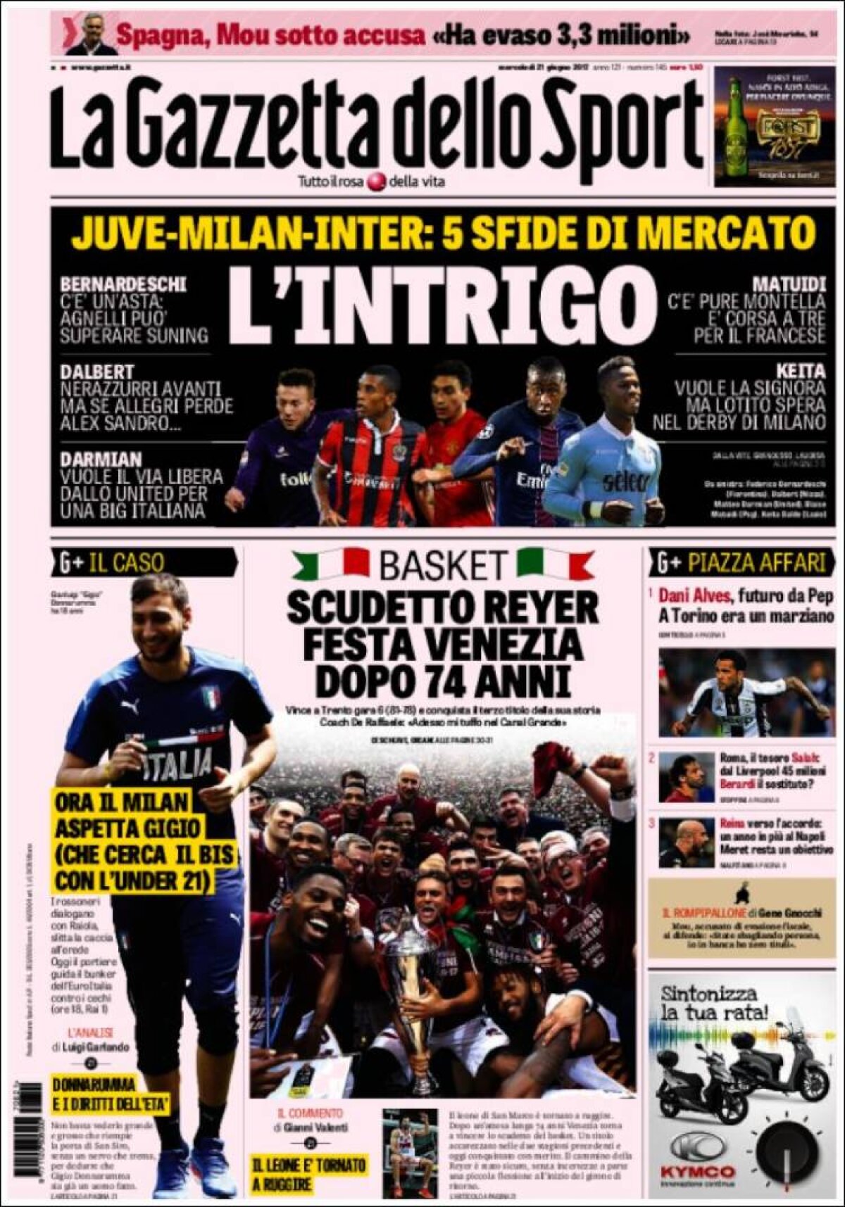 Ce scriu azi ziarele de sport din lume (21 iunie 2017)