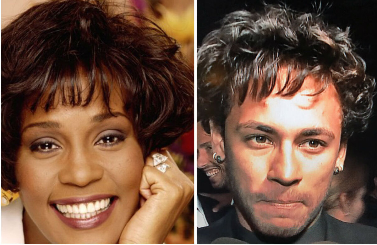Neymar cu breton » Brazilianul s-a despărțit de iubita sa și și-a schimbat imediat look-ul: "E el sau e Whitney Houston?" :)