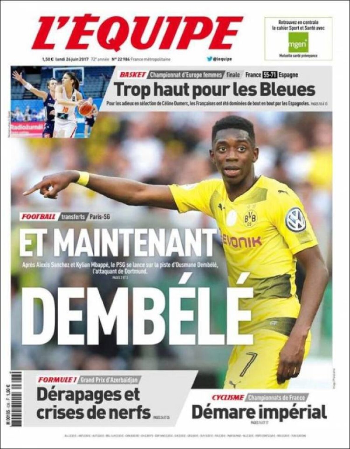 Ce scriu azi ziarele de sport din lume (26 iunie 2017)