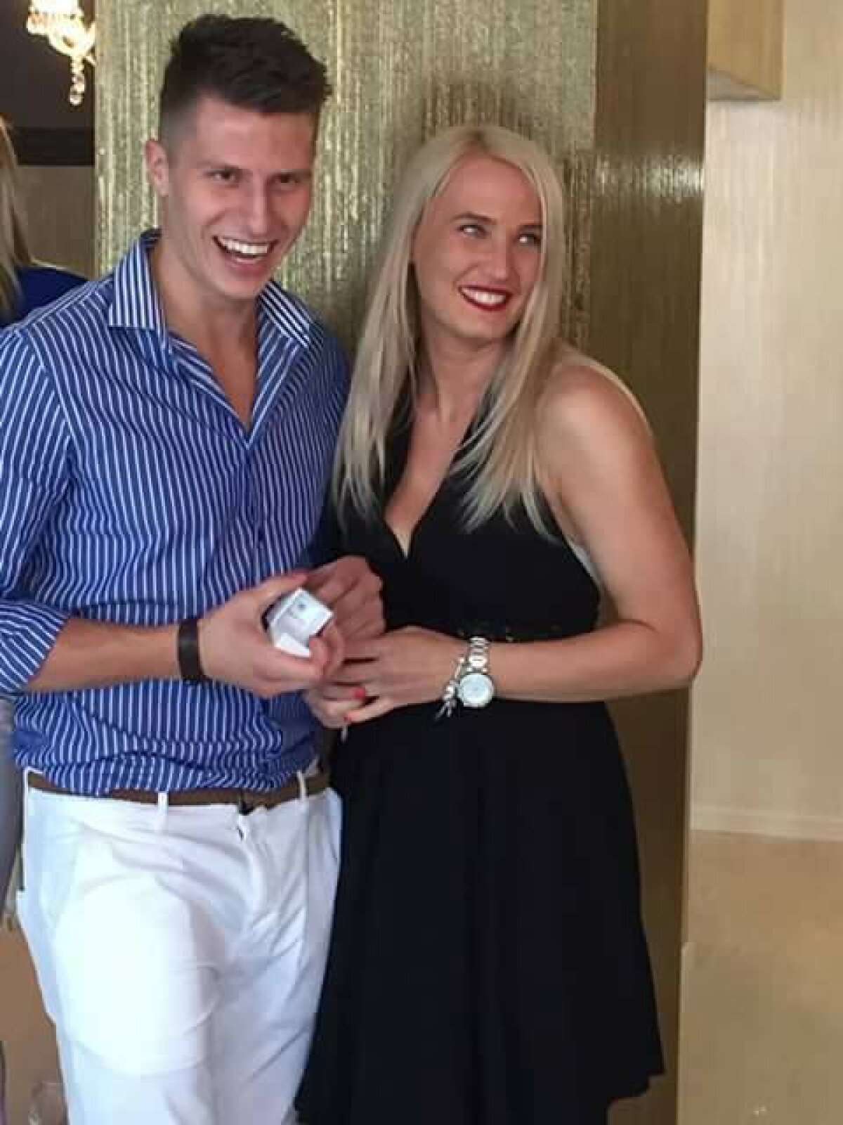 O pereche de handbalişti, aproape de nuntă » Ea a fost cerută de soție într-un moment inedit