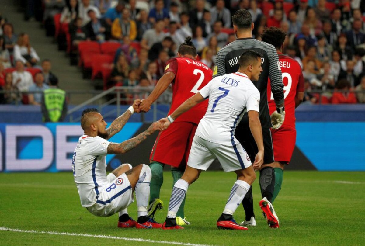 FOTO+VIDEO Chile elimină Portugalia la loviturile de departajare și se califică în finala Cupei Confederațiilor! Bravo a apărat trei penalty-uri