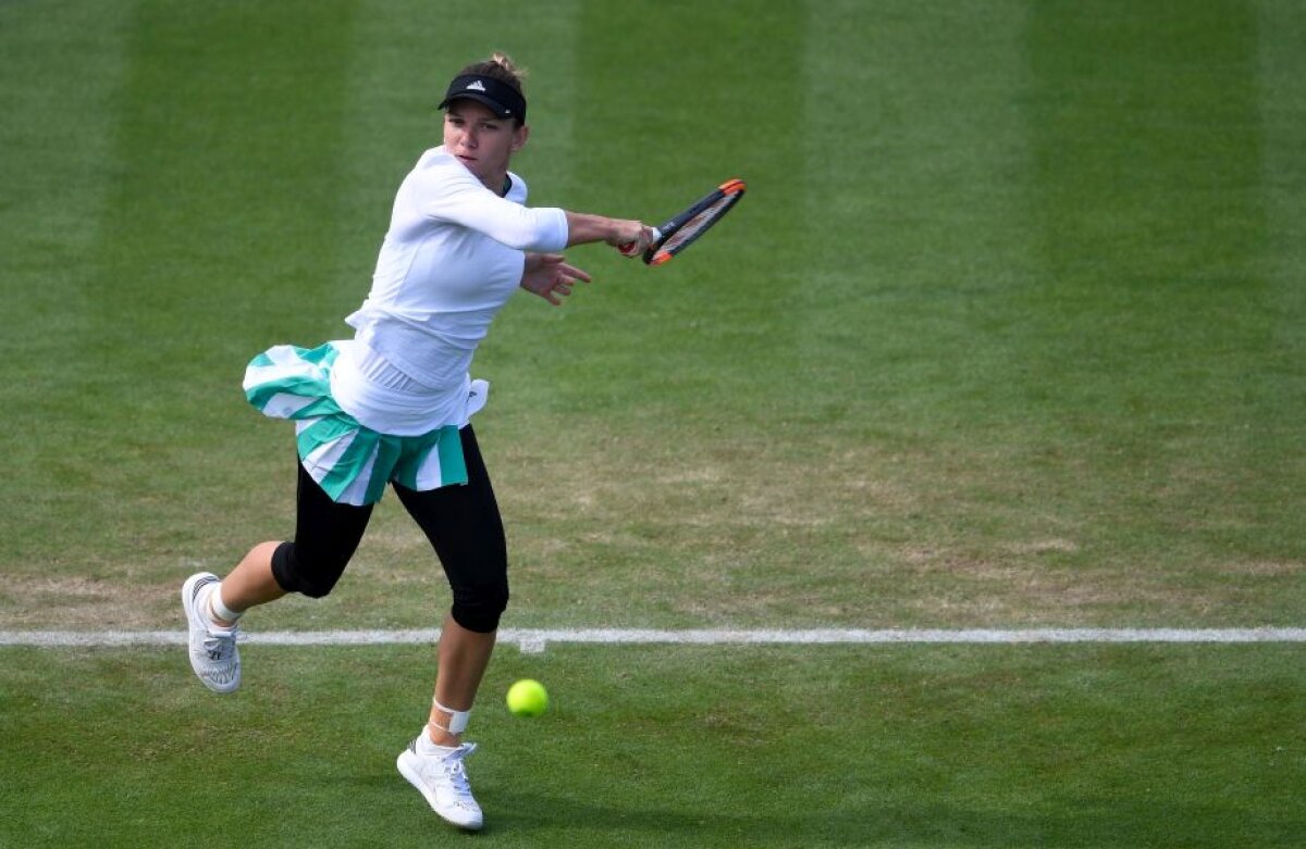 FOTO Prăbușire! Halep a fost eliminată în "sferturi" de la Eastbourne, după ce a avut 1-0 la seturi și 3-0 în setul 2