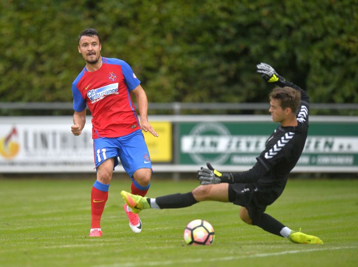 VIDEO + FOTO I-au "încărcat" » Succes categoric pentru roș-albaștri în primul test al verii: 7-0, "dublă" la debut pentru Budescu