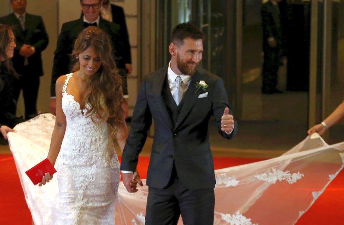 GALERIE FOTO Imagini de la nunta anului » Messi și Antonela s-au căsătorit la Rosario + de ce a surprins apariția lui Pique