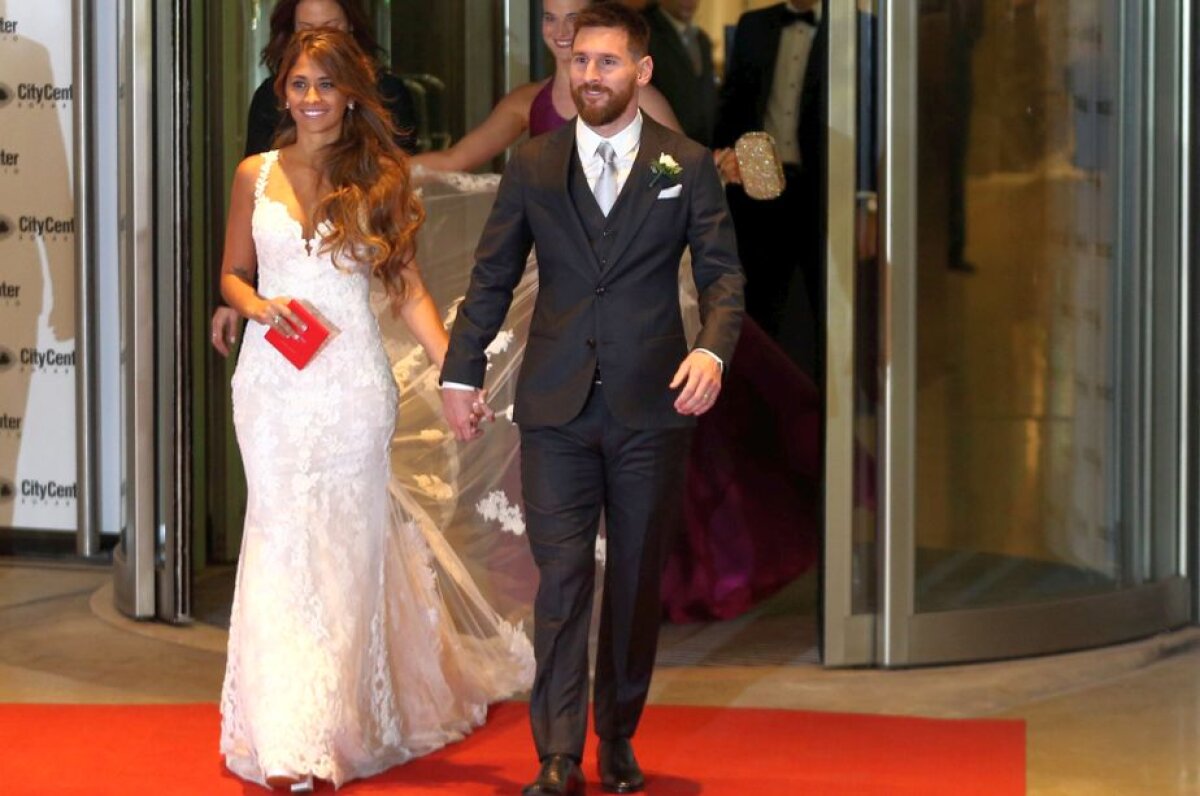 GALERIE FOTO Imagini de la nunta anului » Messi și Antonela s-au căsătorit la Rosario + de ce a surprins apariția lui Pique