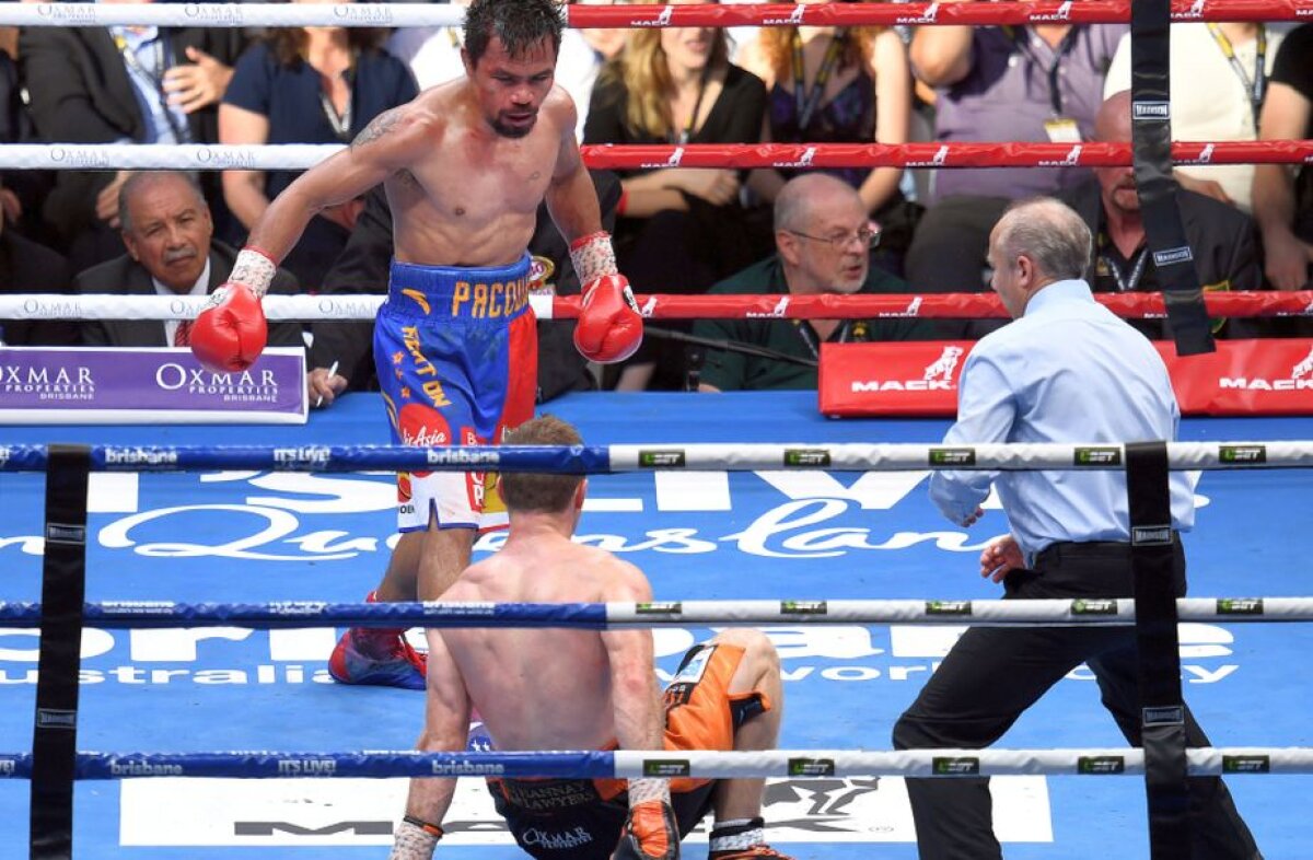 VIDEO + FOTO Șoc în box! Pacquiao, învins de un fost profesor » Filipinezul și-a pierdut centura WBO după un meci controversat