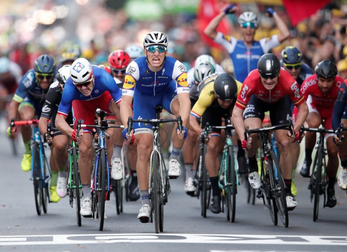 VIDEO+FOTO Marcel Kittel, imperial în etapa secundă din Turul Franței » Ploaia le-a dat bătăi de cap favoriților