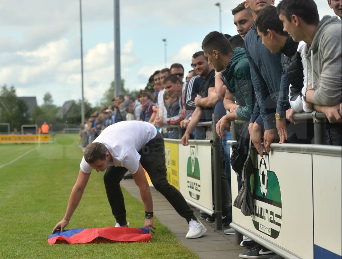 VIDEO+FOTO Iubiți și la 2.000 km de casă » Superatmosferă făcută de românii din Olanda la meciul lui FCSB