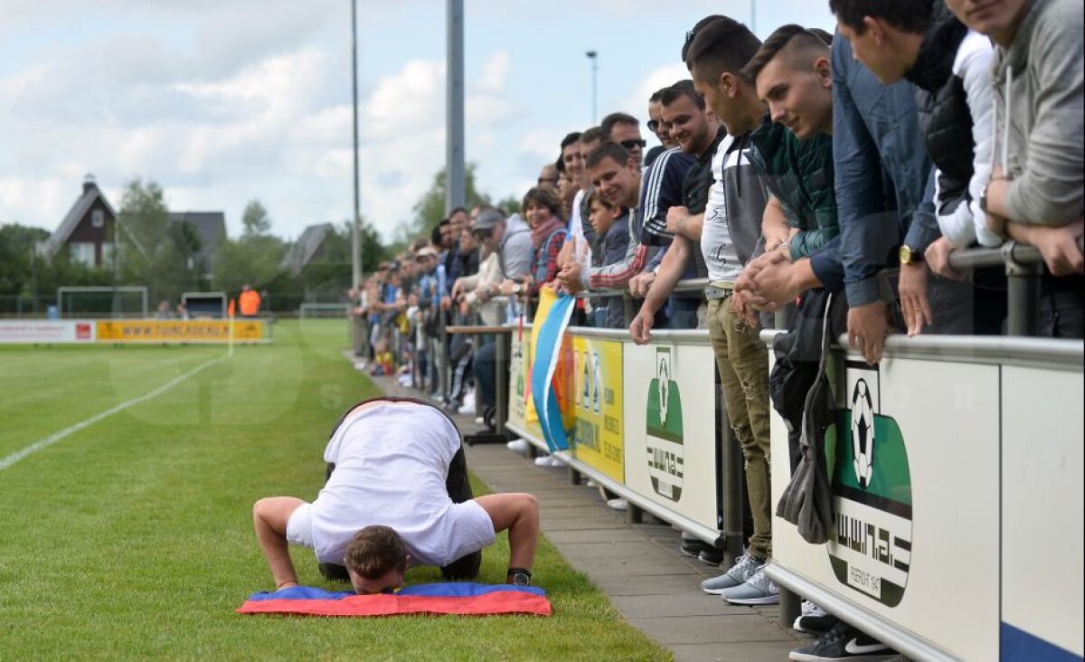 VIDEO+FOTO Iubiți și la 2.000 km de casă » Superatmosferă făcută de românii din Olanda la meciul lui FCSB