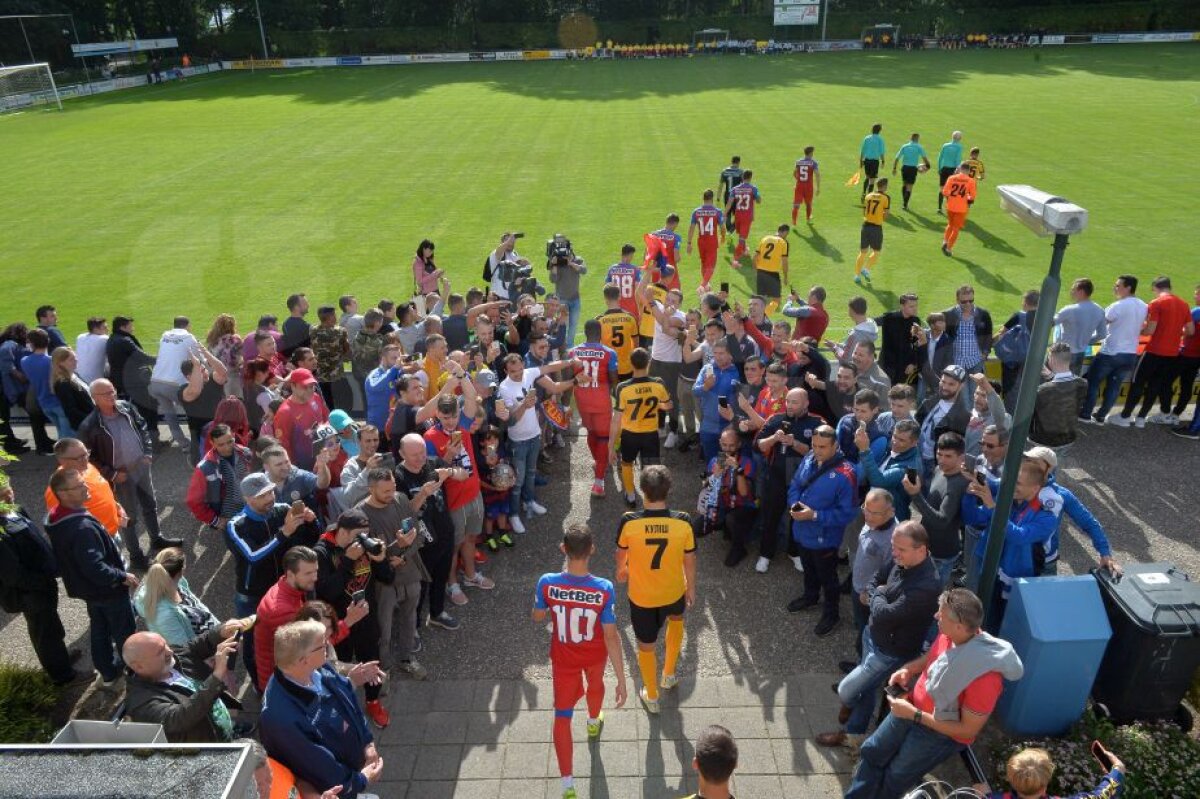 VIDEO+FOTO Iubiți și la 2.000 km de casă » Superatmosferă făcută de românii din Olanda la meciul lui FCSB