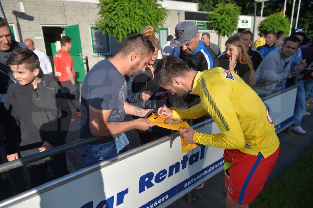 VIDEO+FOTO Iubiți și la 2.000 km de casă » Superatmosferă făcută de românii din Olanda la meciul lui FCSB