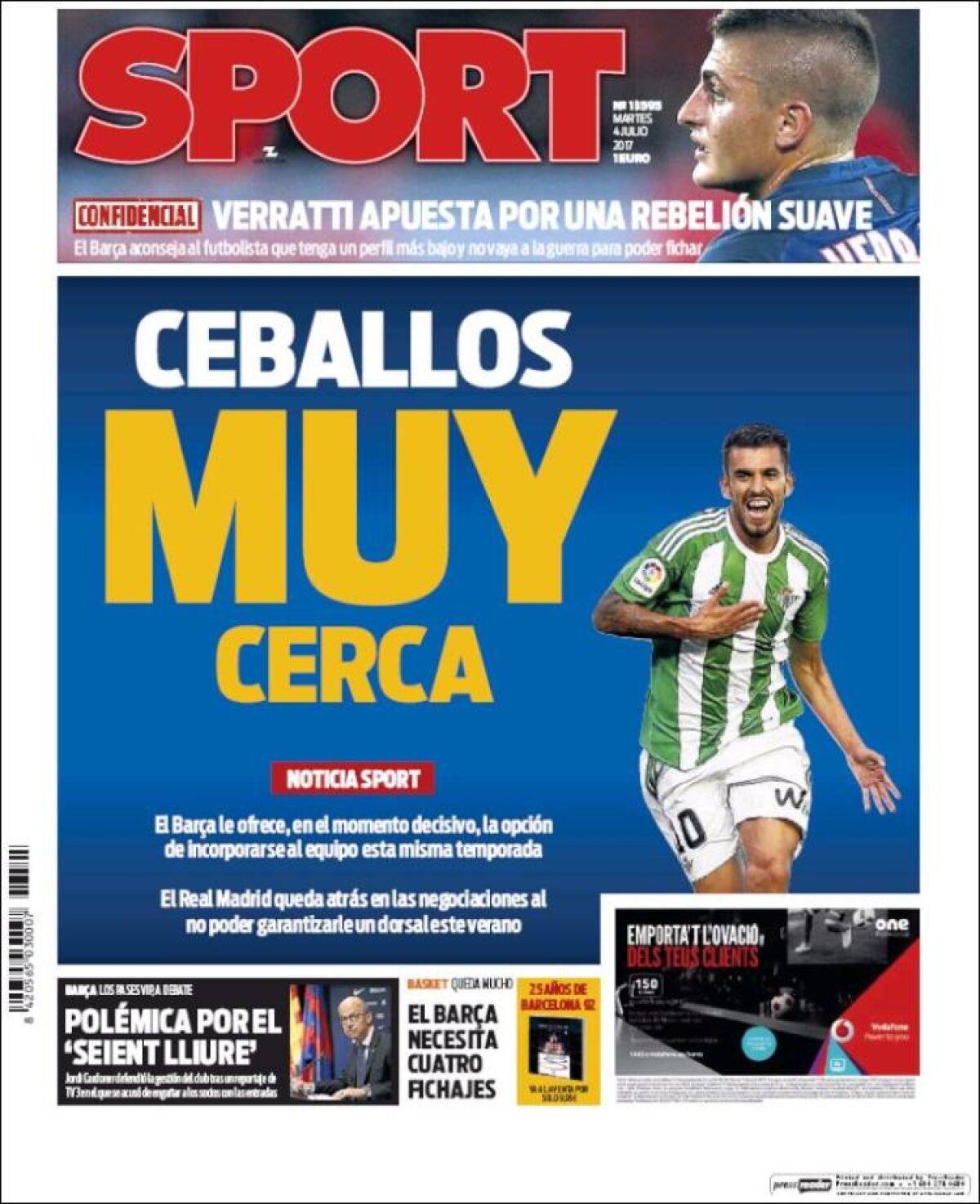 Ce scriu azi ziarele de sport din lume (4 iulie 2017)