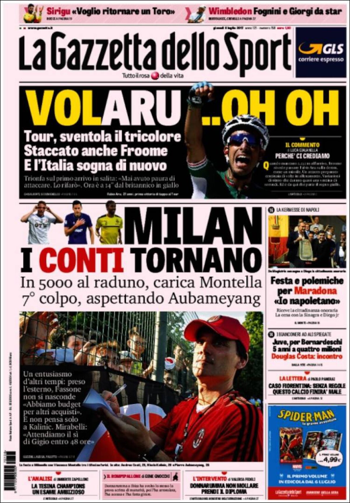 Ce scriu azi ziarele de sport din lume (6 iulie 2017)