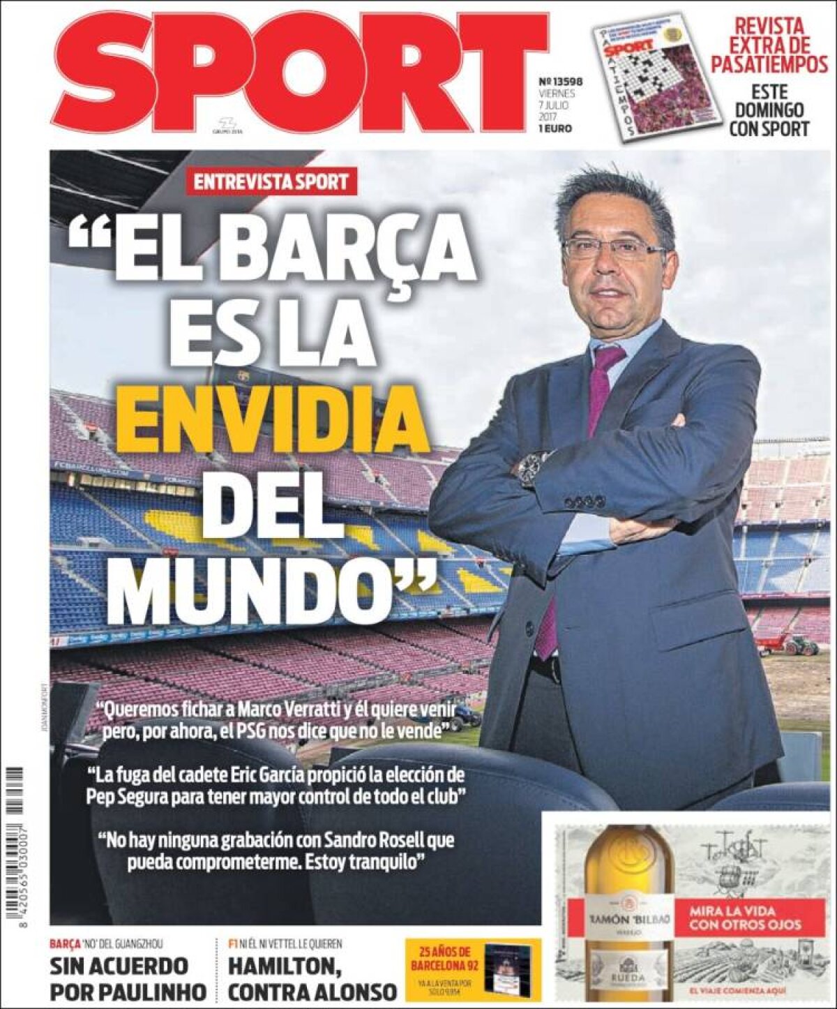 Ce scriu azi ziarele de sport din lume (7 iulie 2017)