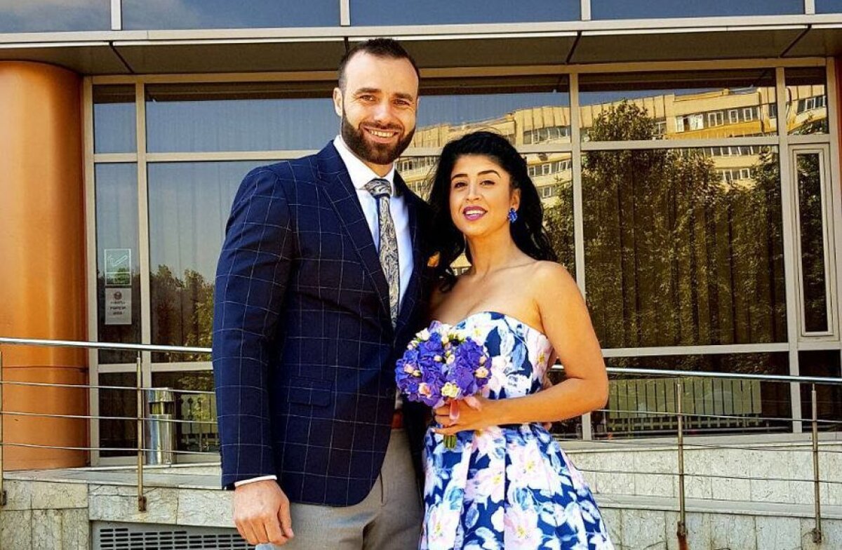 FOTO Marius Mocanu, pivotul celor de la Dinamo, și-a unit destinul cu iubita sa Andreea