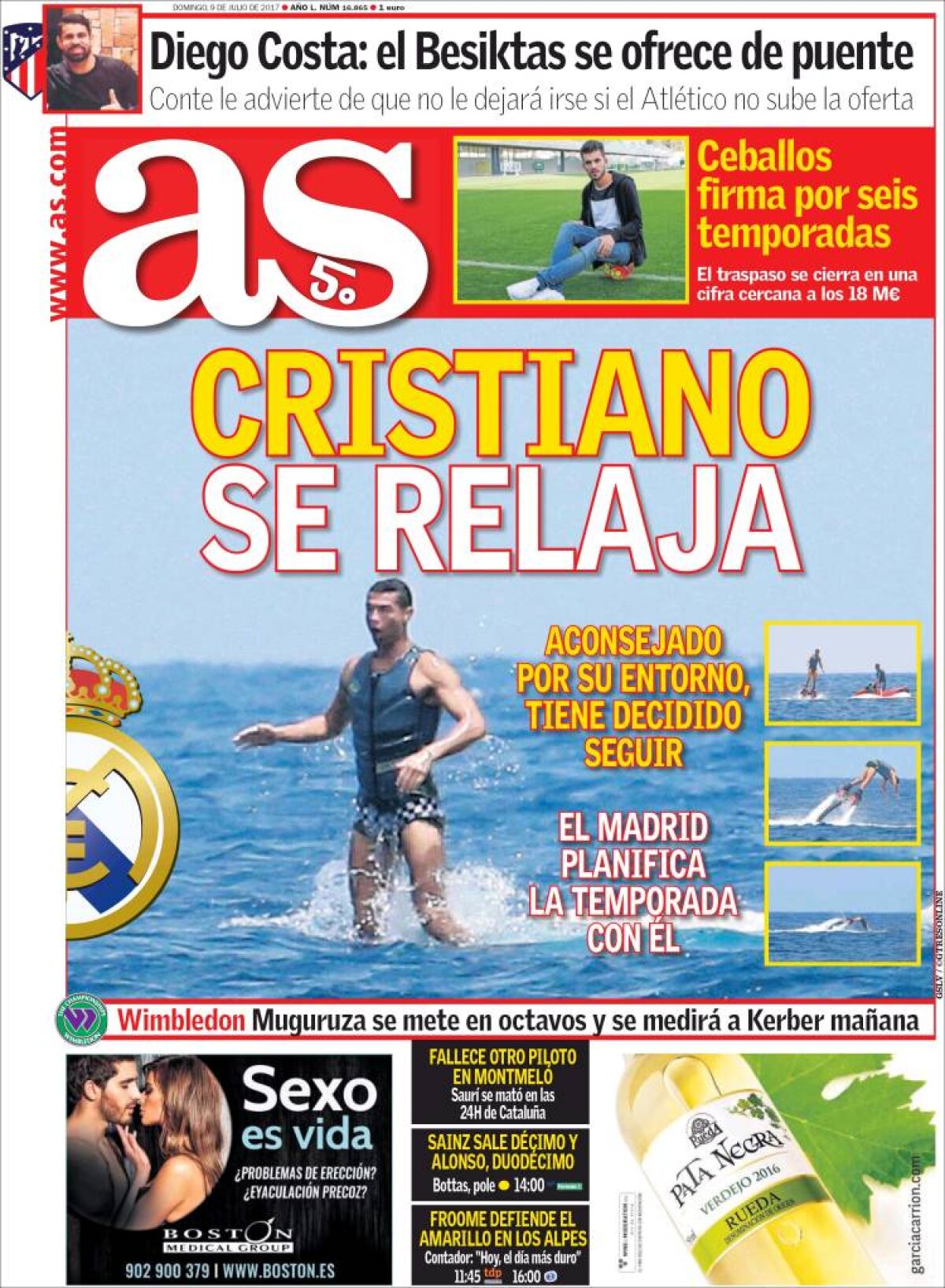 Ce scriu azi ziarele de sport din lume (9 iulie 2017)