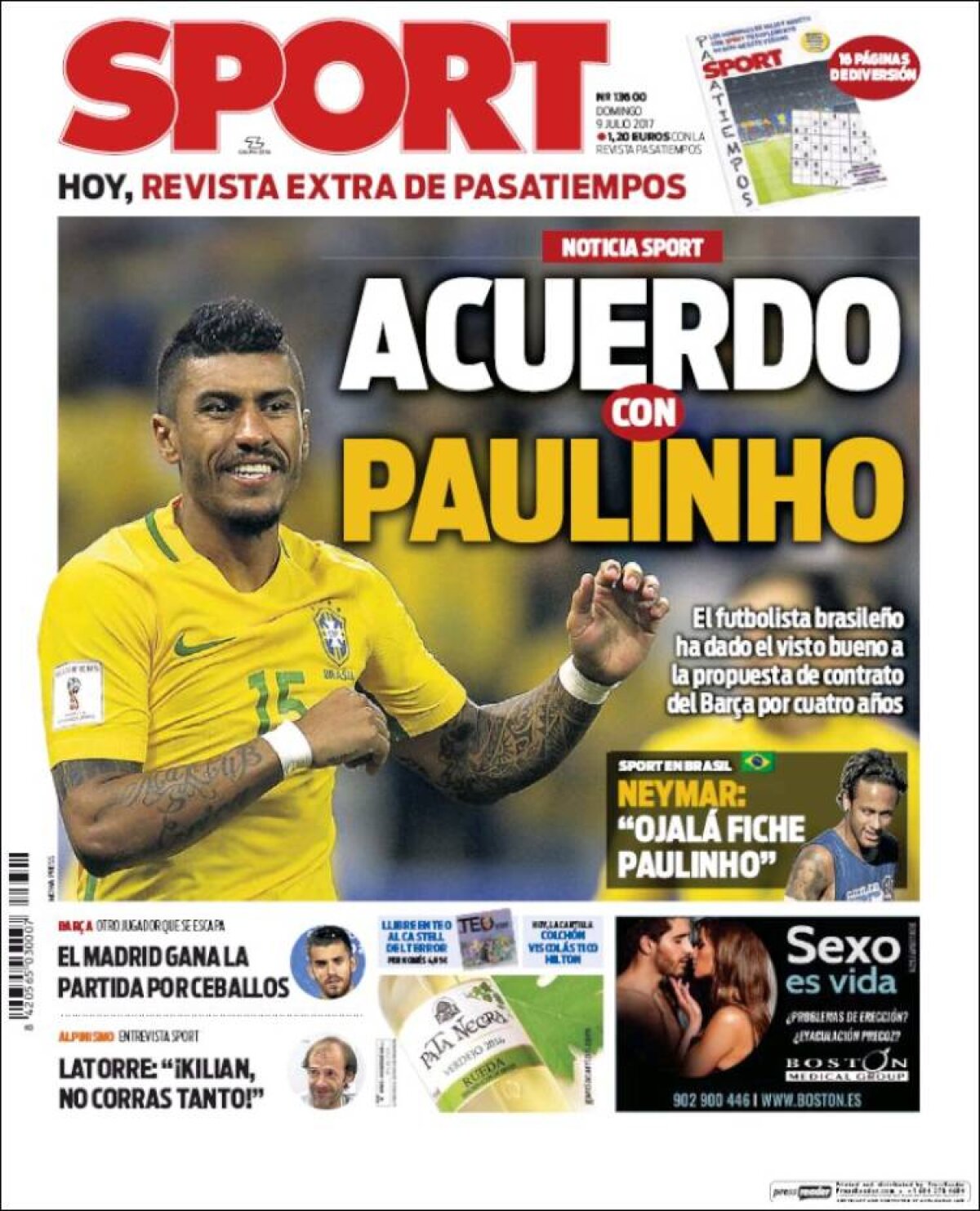 Ce scriu azi ziarele de sport din lume (9 iulie 2017)