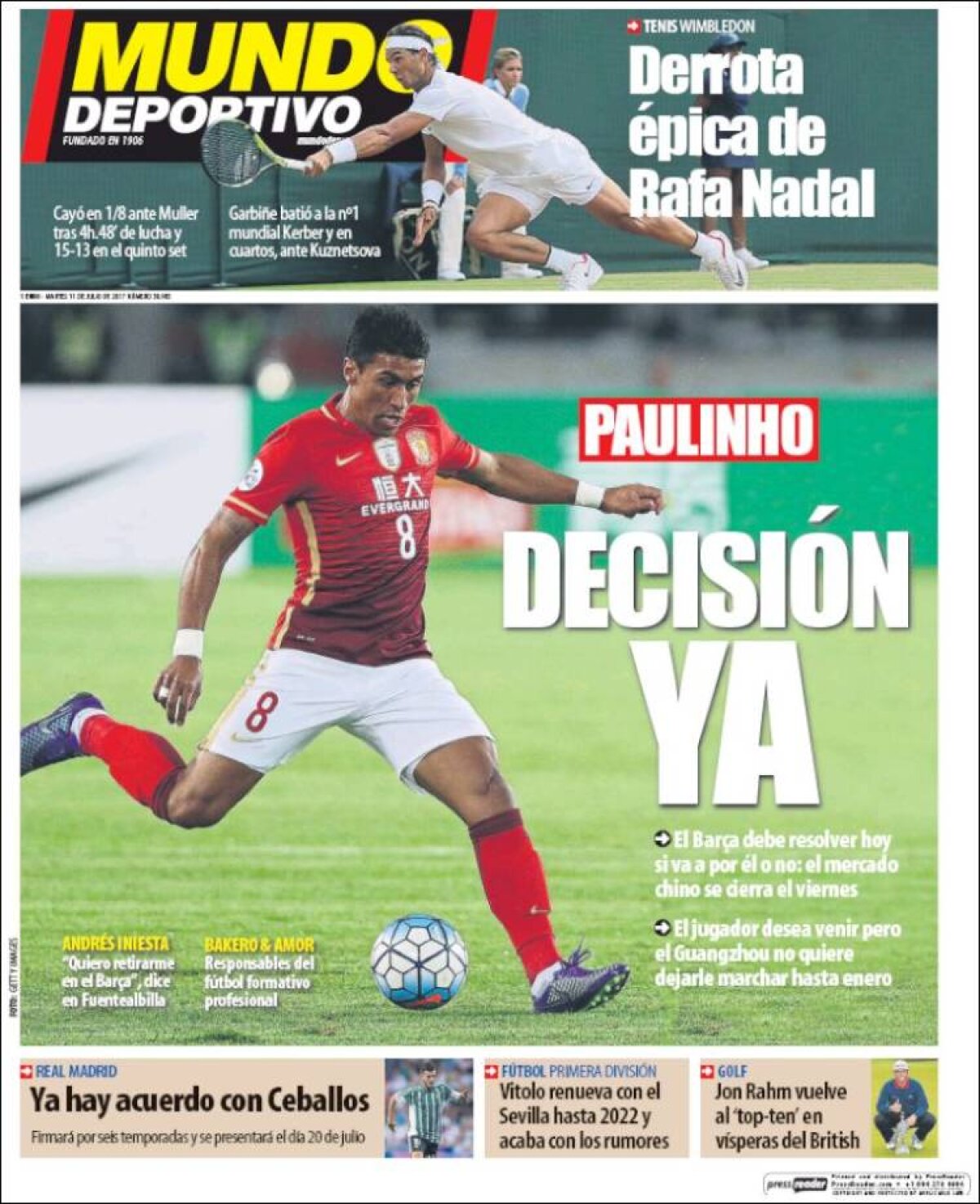 Ce scriu azi ziarele de sport din lume (11 iulie 2017)