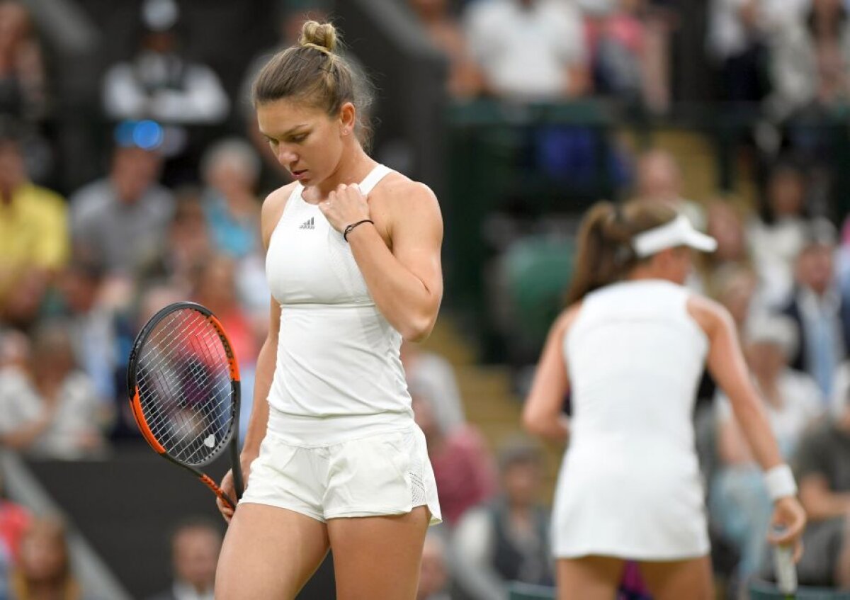 Simona Halep - Johanna Konta 1-2 » Vis spulberat! Simona Halep ratează locul 1 WTA și este eliminată de la Wimbledon, după un meci incredibil pe Terenul Central