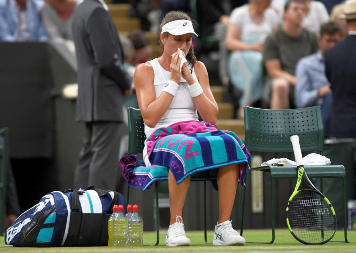 Simona Halep - Johanna Konta 1-2 » Vis spulberat! Simona Halep ratează locul 1 WTA și este eliminată de la Wimbledon, după un meci incredibil pe Terenul Central