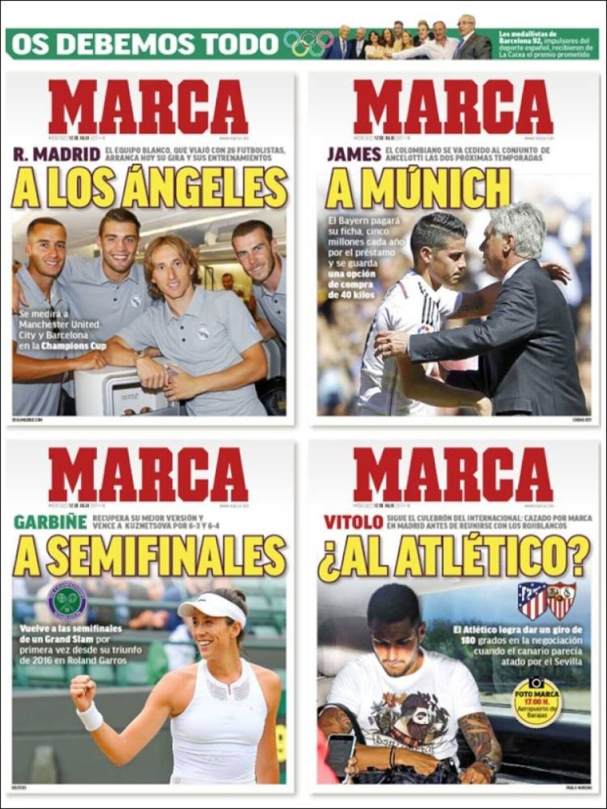 Ce scriu azi ziarele de sport din lume (12 iulie 2017)