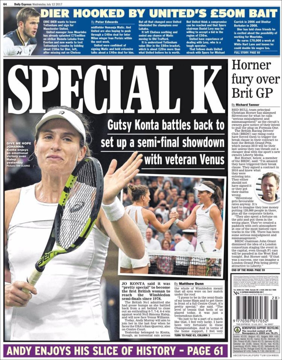 Ce scriu azi ziarele de sport din lume (12 iulie 2017)