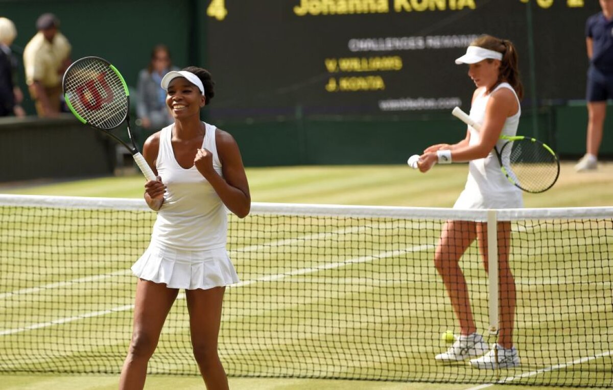 VENUS WILLIAMS vs GARBINE MUGURUZA. Finala de la Wimbledon se va disputa între cele mai în formă două jucătoare pe iarbă