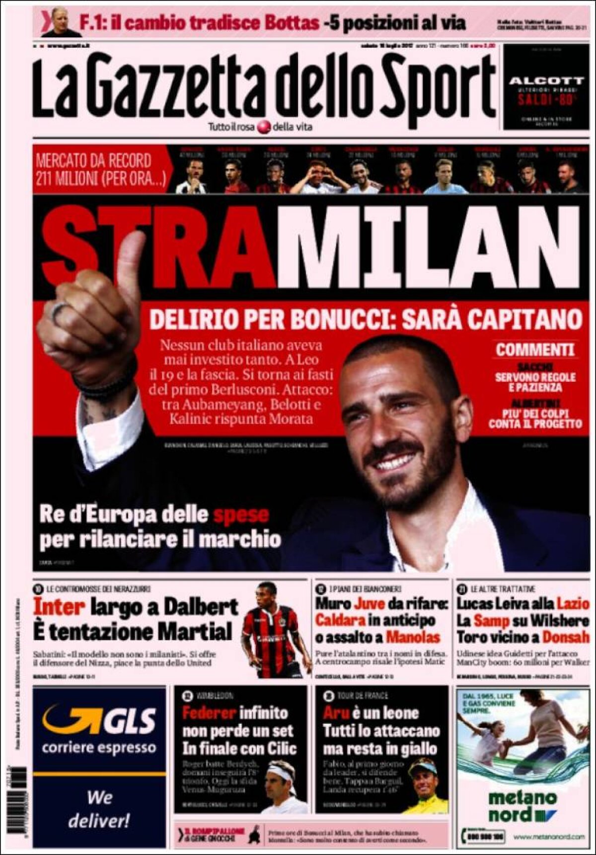 Ce scriu azi ziarele de sport din lume (15 iulie 2017)