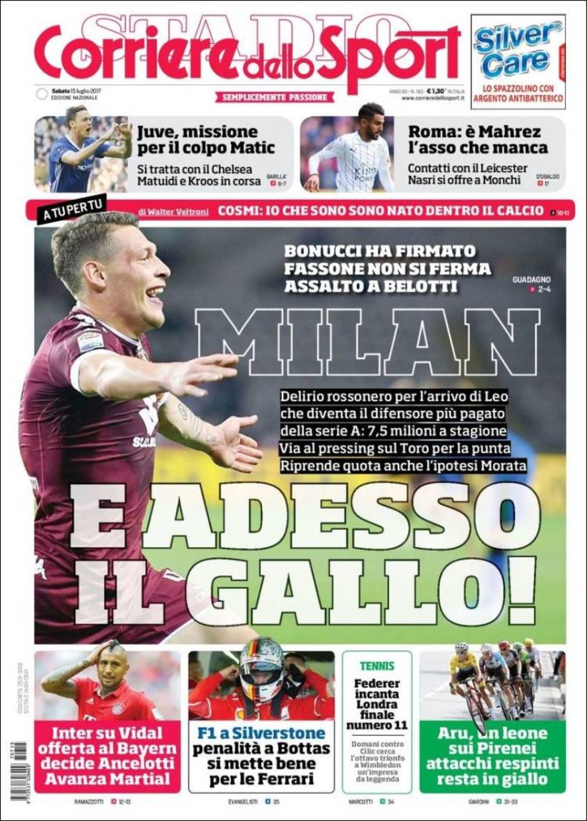 Ce scriu azi ziarele de sport din lume (15 iulie 2017)