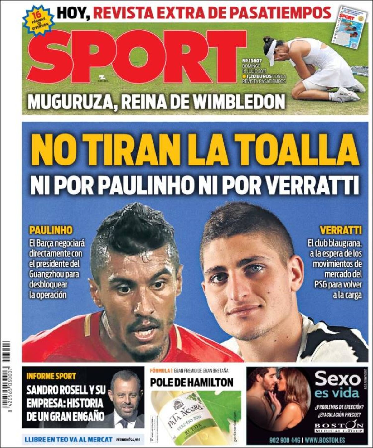 Ce scriu azi ziarele de sport din lume (16 iulie 2017)