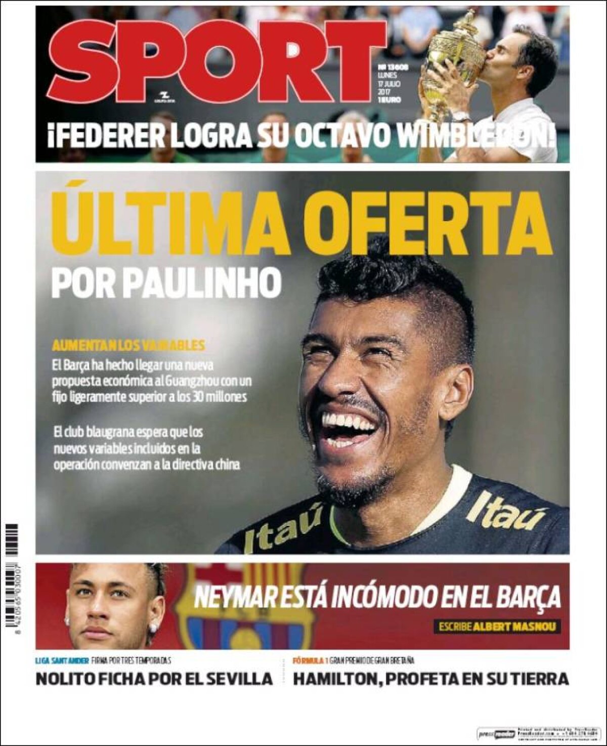 Ce scriu azi ziarele de sport din lume (17 iulie 2017)