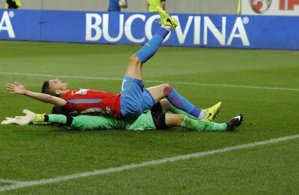 GALERIE FOTO » GSP are momentul penalty-ului pe FCSB » Cum arată faza în care Balauru l-a faultat pe Tănase