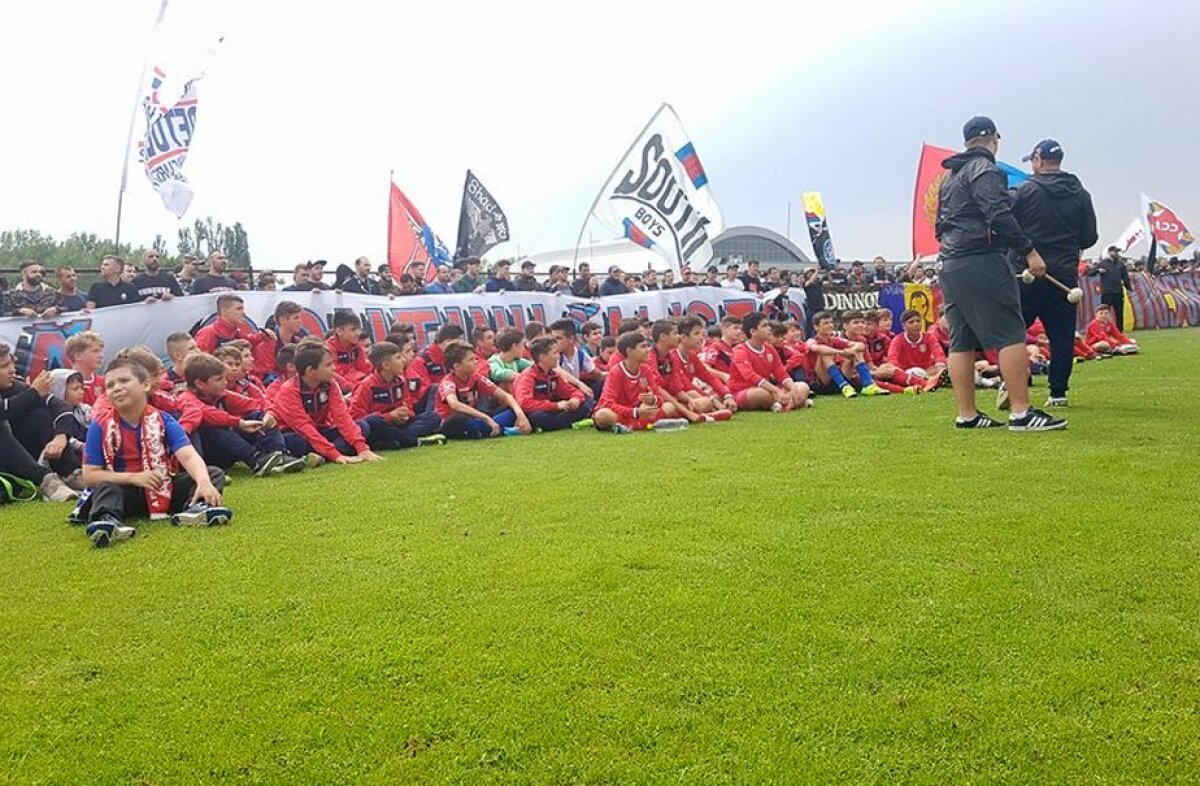 VIDEO + FOTO Primul antrenament pentru Steaua! Sute de fani au venit în Ghencea pentru a susține echipa