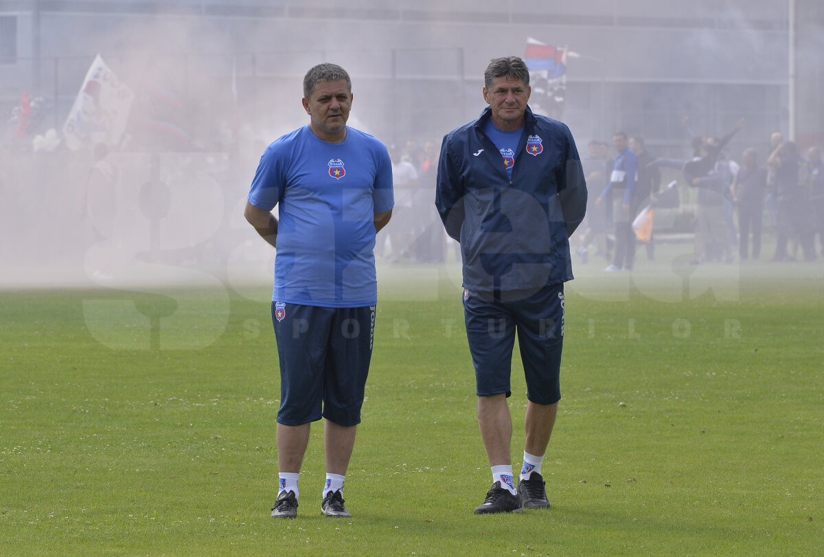 VIDEO + FOTO Primul antrenament pentru Steaua! Sute de fani au venit în Ghencea pentru a susține echipa