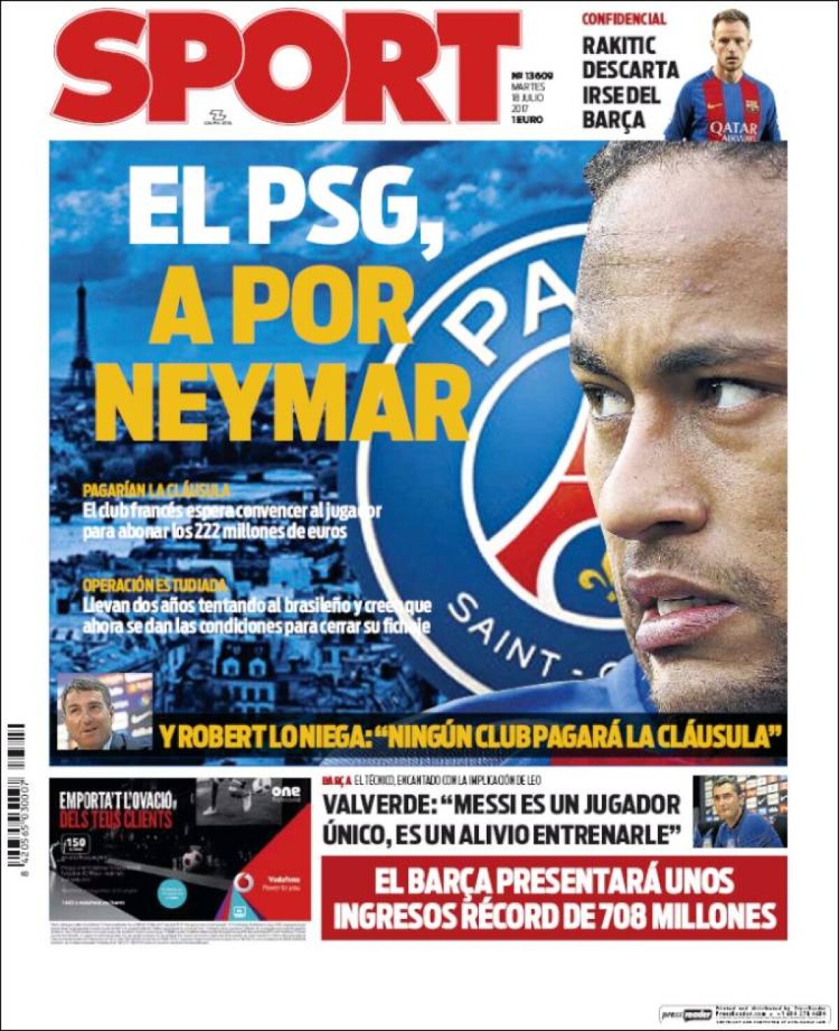 Ce scriu azi ziarele de sport din lume (18 iulie 2017)