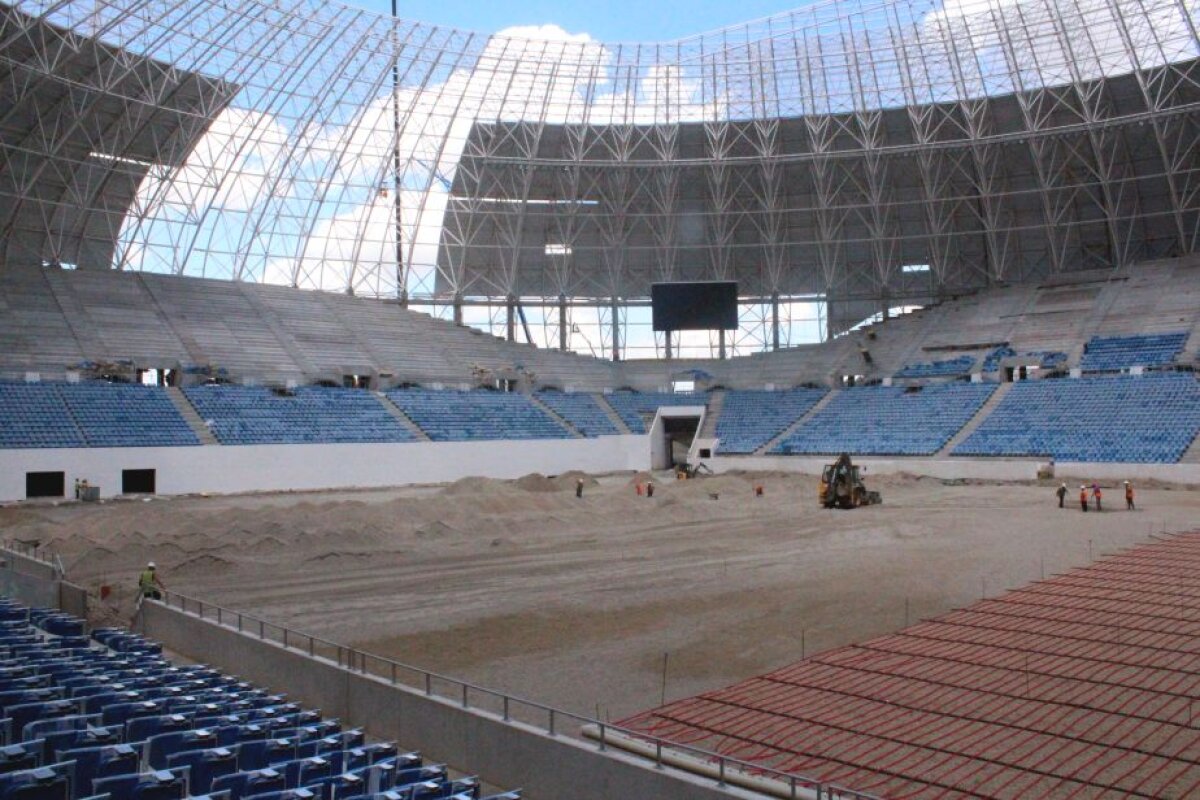 GALERIE FOTO Imagini impresionante cu stadionul din Craiova » Când va fi pus gazonul și când va fi gata arena