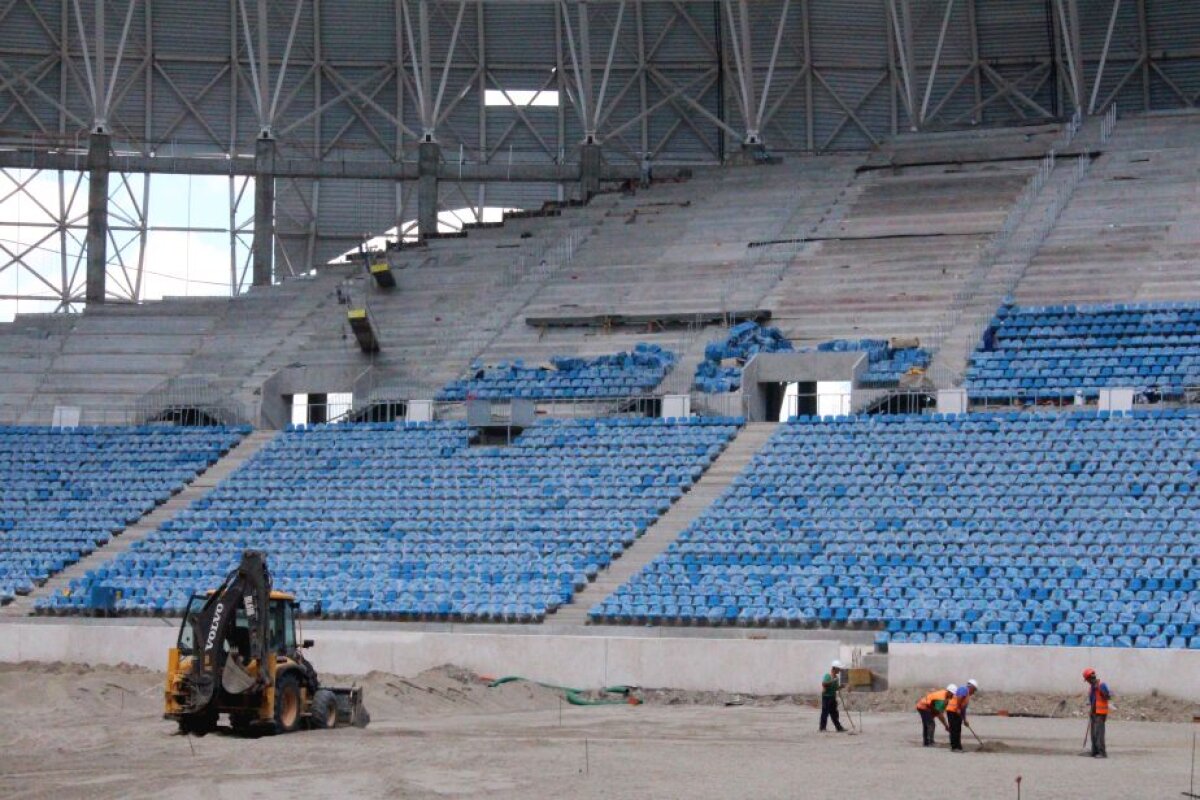 GALERIE FOTO Imagini impresionante cu stadionul din Craiova » Când va fi pus gazonul și când va fi gata arena