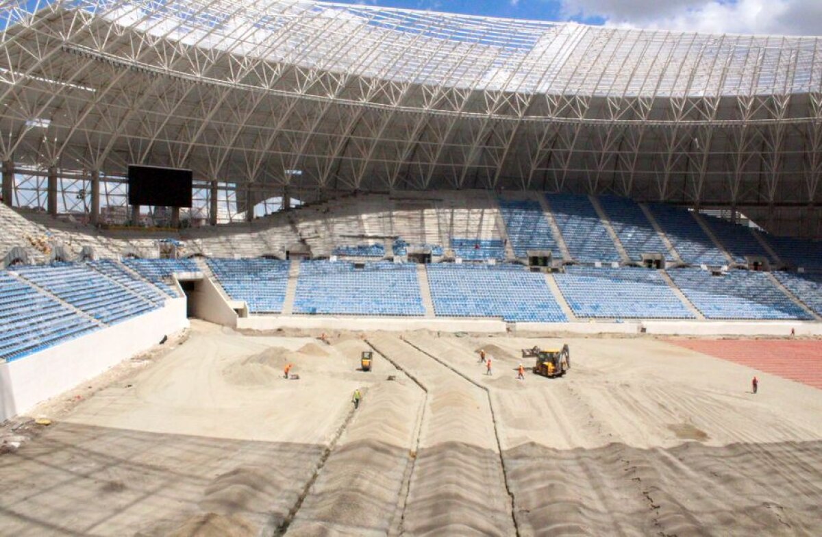 GALERIE FOTO Imagini impresionante cu stadionul din Craiova » Când va fi pus gazonul și când va fi gata arena