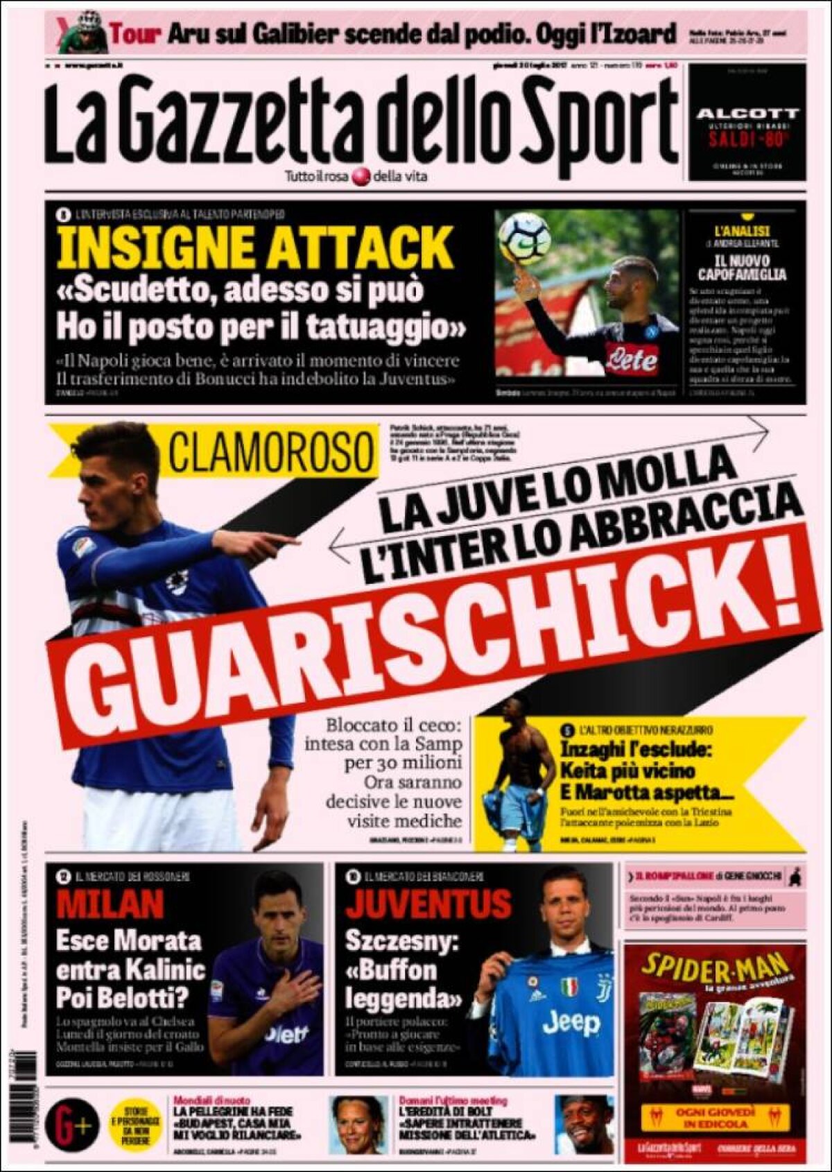 Ce scriu azi ziarele de sport din lume (20 iulie 2017)