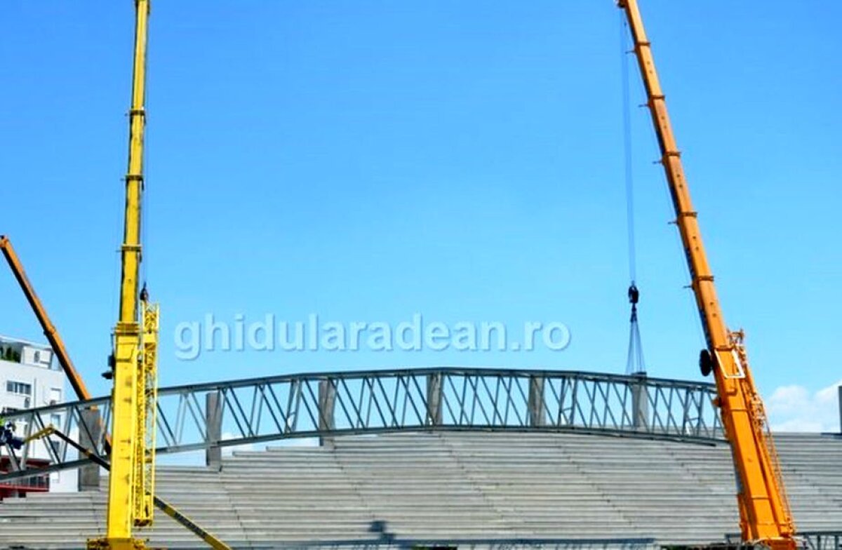 GALERIE FOTO Continuă lucrările la o nouă arenă din România » Va fi o premieră la nivel național
