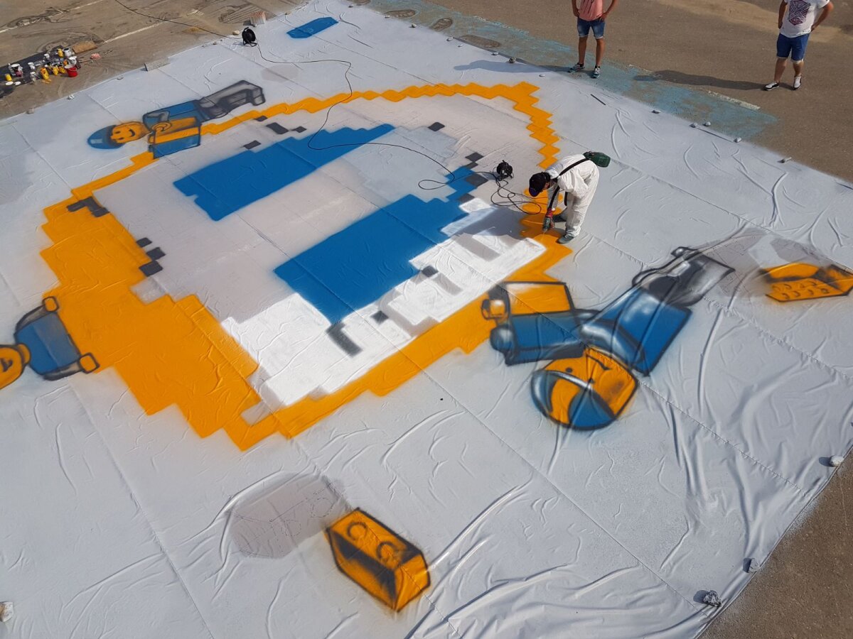 FOTO Povestea unei scenografii memorabile » Artizanii show-ului grandios de la promovarea Petrolului în L3 dezvăluie cum se construiește și cât costă o reprezentație de excepție a tribunelor