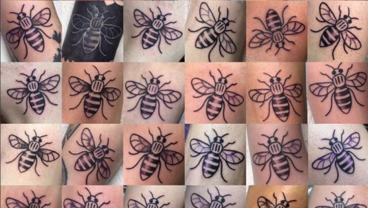 FOTO Câți bani s-au adunat prin tatuajele cu albine pentru victimele atentatului din Manchester